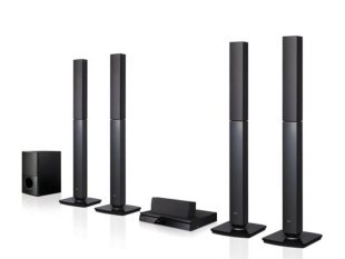 LG 5.1Ch DVD Hometheatre System with 4 Tall Boy Speakers 1000W – LHD657; FM Radio, Bluetooth Music Steaming Home Theatre Systems Home Theatre
