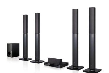 LG 5.1Ch DVD Hometheatre System with 4 Tall Boy Speakers 1000W – LHD657; FM Radio, Bluetooth Music Steaming Home Theatre Systems Home Theatre 2