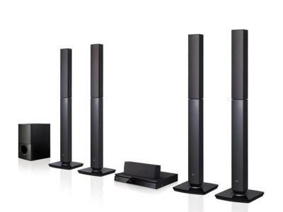 LG 5.1Ch DVD Hometheatre System with 4 Tall Boy Speakers 1000W – LHD657; FM Radio, Bluetooth Music Steaming Home Theatre Systems Home Theatre 4