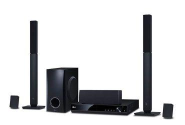 LG 5.1Ch 1000-watt DVD Home Theatre System with 2 Tall-Boy Speakers, Bass Blast Subwoofer, 1080p Up-scaling – LHD647 Home Theatre Systems Home Theatre 2