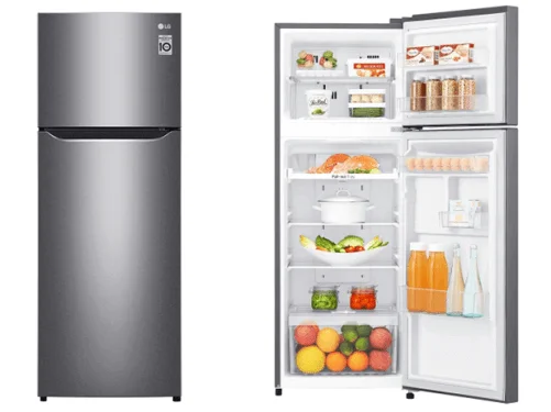 LG 225-liter Refrigerator GN-C262SLBN; Double Door, LINEAR Cooling™, Door Cooling+™, Frost Free Double Door Fridges Double door fridge LG 225-liter Refrigerator GN-C262SLBN; Double Door, LINEAR Cooling™, Door Cooling+™, Frost Free Double Door Fridges Double door fridge