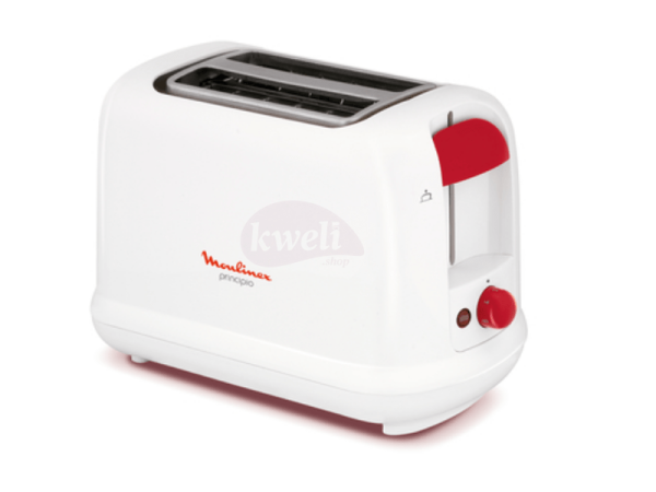 Moulinex 2 Slice Bread Toaster, White - LT160127, 850 watts