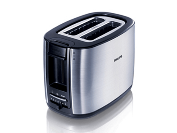 Philips Chrome 2 Slice Bread Toaster HD2628, 950w Bread Toasters 4