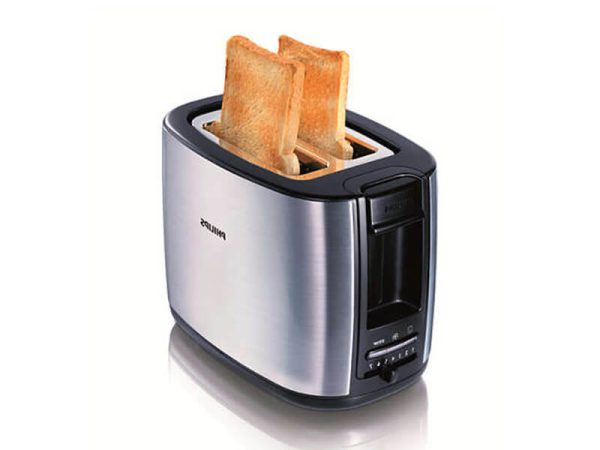 Philips Chrome 2 Slice Bread Toaster HD2628, 950w Bread Toasters 3
