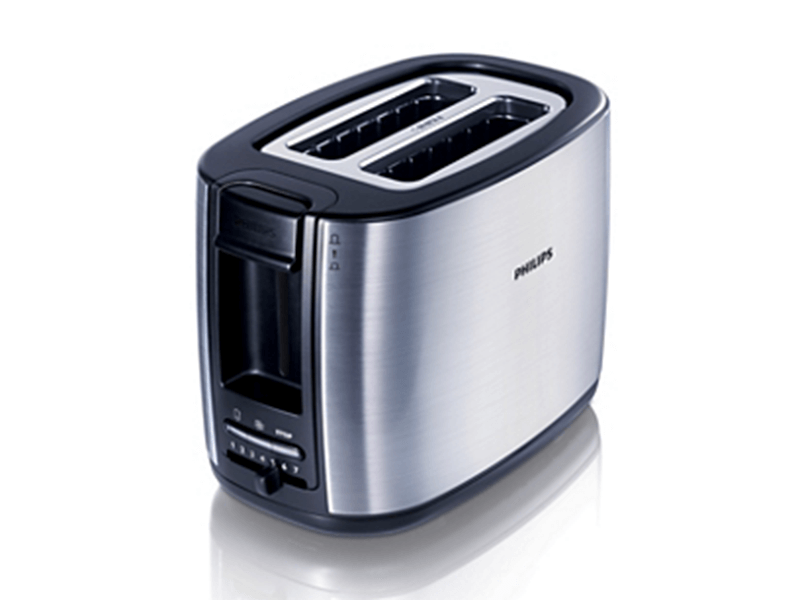 Philips Chrome 2 Slice Bread Toaster HD2628, 950w Bread Toasters 3