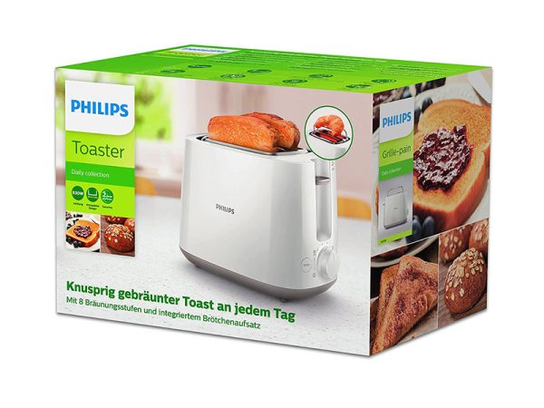 Philips Rolls & Bread Toaster HD2581; 8 settings, Adjustable browning, 830 watts Bread Toasters 3