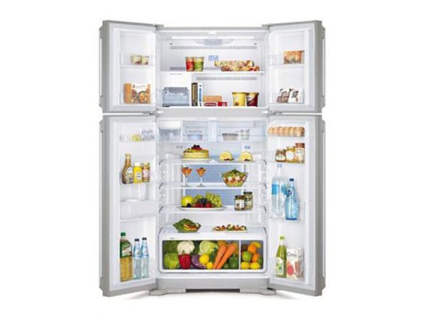 Hitachi 720L Side By Side, 4-Door Inverter Control Refrigerator + Water Dispenser – RW720FPUQ1XGBW Side by Side Refrigerator 4