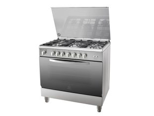 Indesit 90cm Gas Cooker with Wide Gas Oven & Grill I95T1CX + Flame Failure Protection Gas Cookers 2