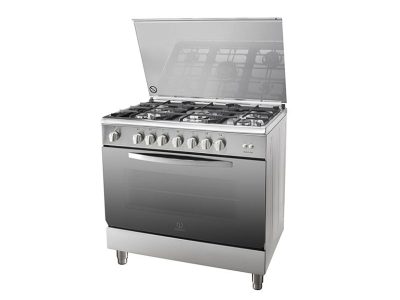 Indesit 90cm Gas Cooker with Wide Gas Oven & Grill I95T1CX + Flame Failure Protection Gas Cookers 4