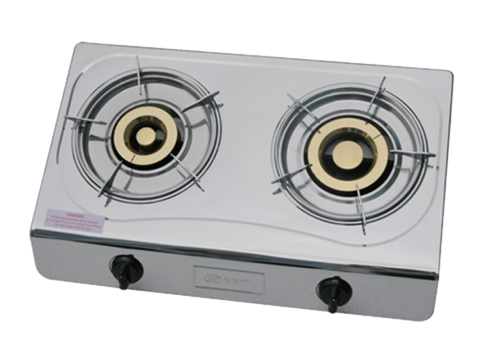 Buy Genuine Elekta Gas Stove, EGS25N; 2 Burner Stove With Stainless