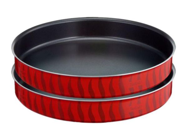 Tefal Set of 2 Tempo Flame Round Baking Oven Dish 30/34cm – J1326782 Oven Dishes 3