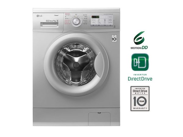 LG 7kg Front Load Washing Machine FH2J3QDNG5P; 1200 rpm, Steam Option, 6 Motion Inverter Direct Drive, Front Load Washers 4