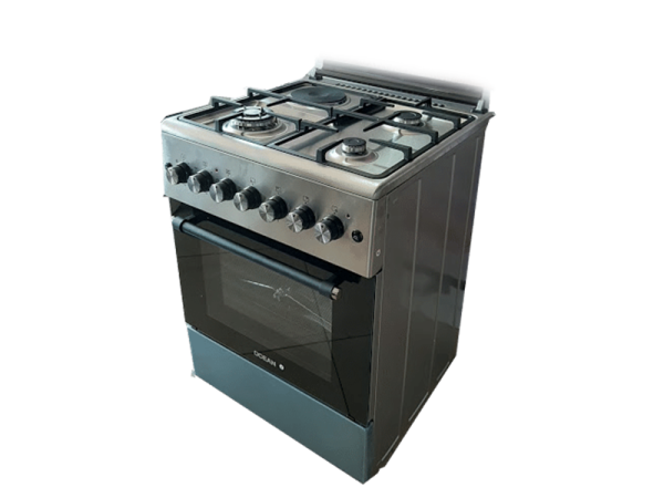 Ocean Cooker 60cm OCER 6631-20ICZ; 3 Gas + 1 Electric plate with Electric Fan Oven, Automatic Ignition Combo Cookers 3