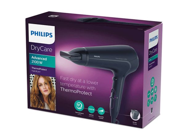 Philips Thermo Protect Hairdryer, 2100 watts – HP8230 Hair Dryers Blow Dryer 3