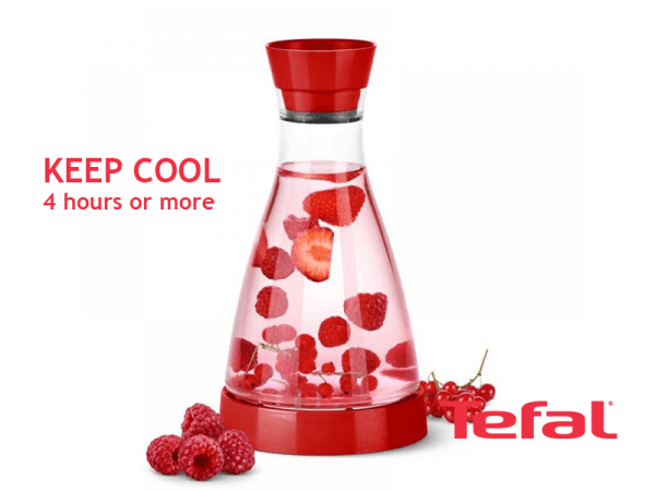 TEFAL Flow Friend Cooling Jug, Red - 1 liter - K3058112