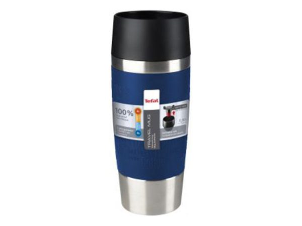 TEFAL Thermal Travel Mug 0.36 L, Blue Silver – K3082114 Drinkware 4