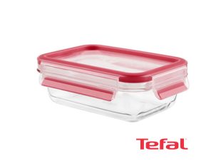 Tefal Masterseal Glass Food Conservation Container, Red – 0.5l – K3010212 Ovensafe Food Containers