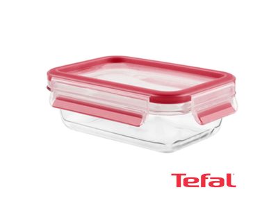 Tefal Masterseal Glass Food Conservation Container, Red – 0.5l – K3010212 Ovensafe Food Containers 4