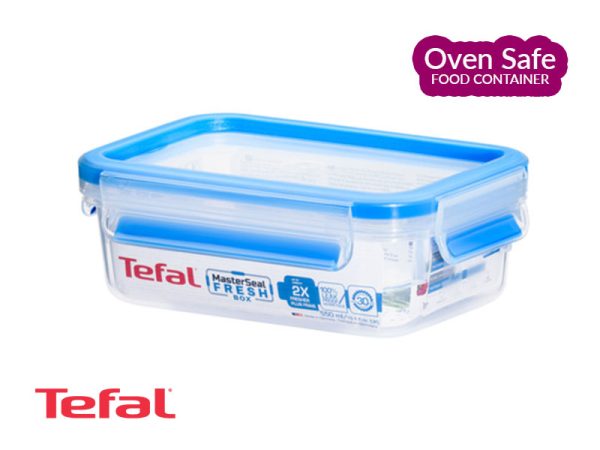 Tefal Masterseal Ovensafe Plastic Food Conservation Container, Blue - 0.55l - K3021112