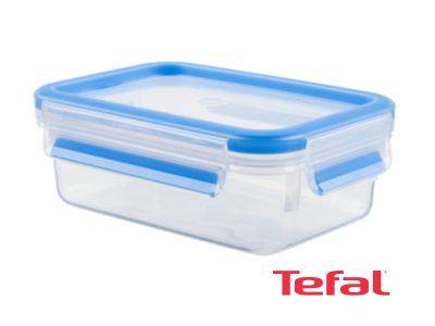 Tefal Masterseal Plastic Food Conservation Container, Blue – 1l – K3021212 Ovensafe Food Containers Pastic Containers 4