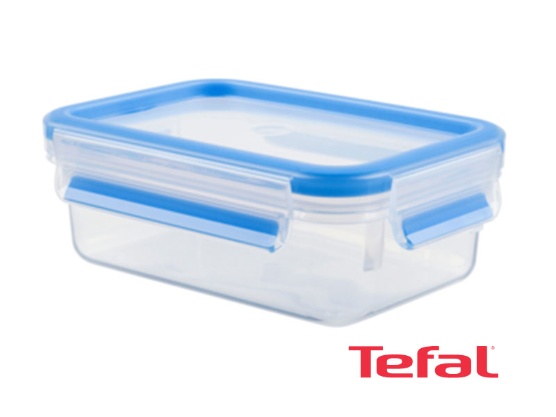 Tefal Plastic Food Storage Containers, Ovensafe Containers, BPA-free, Set of 3 ((3.7 liters K3022012), (2.3 liters K3021512), (1.0-liter K3021212) Ovensafe Food Containers Pastic Containers 5