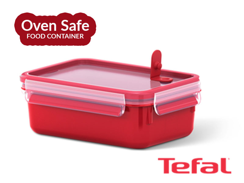 Tefal Masterseal Micro-fibre Food Conservation Container, Red – 1l – K3102312 Ovensafe Food Containers 6
