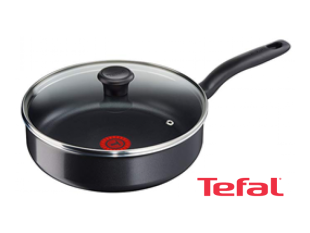 Tefal First Cook Casserole Sauce Pan with Glass Lid 24cm – B3043202; Gas and Electric Sauce pan Pots and Pans Non-stick Sauce Pans
