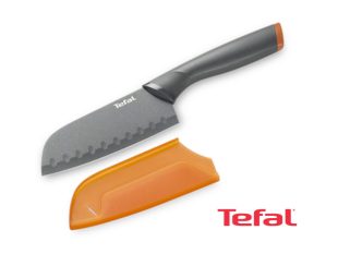 Tefal Santoku FreshKitchen knife + Case, Stainless Steel 12 cm – K1220114 Knives Kitchen Knives