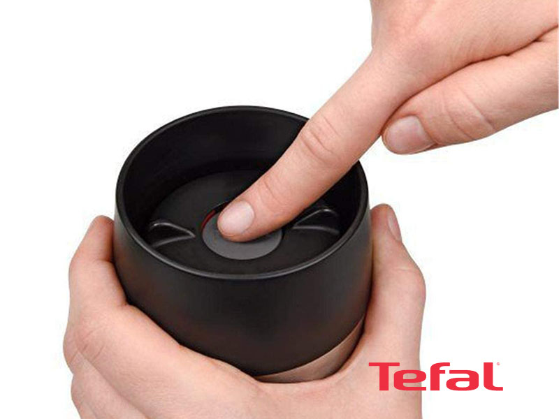 TEFAL Thermos Stainless Steel Travel Mug, 0.5 liter – K3080214 Drinkware 4