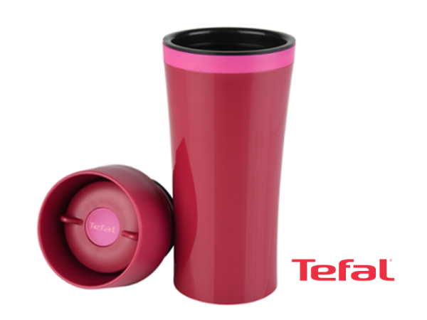Tefal Fun Travel Mug, Thermal Bottle, Rasberry, 0.36 liter – K3072114 Drinkware 3