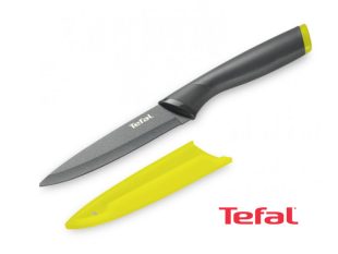 Tefal Fresh Kitchen Knife + Protection, Stainless Steel 12cm  – K1220714 Knives Kitchen Knives