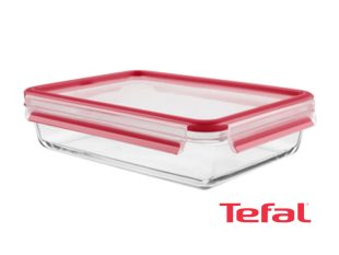 Tefal Masterseal Glass Food Conservation Container, Red – 2l – K3010512 Ovensafe Food Containers