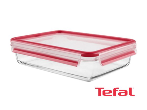 Tefal Masterseal Glass Food Conservation Container, Red - 2l - K3010512