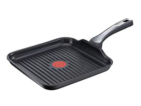 Tefal Titanium Expertise Non-stick Grill Pan 26x26cm - C6204072, Gas, Electric and Induction Grill Pan