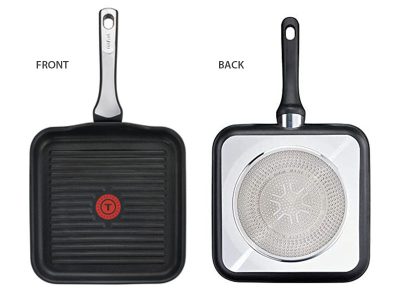 Tefal Titanium Expertise Non-stick Grill Pan 26x26cm – C6204072, Gas, Electric and Induction Grill Pan Pots and Pans Grill Pans 9