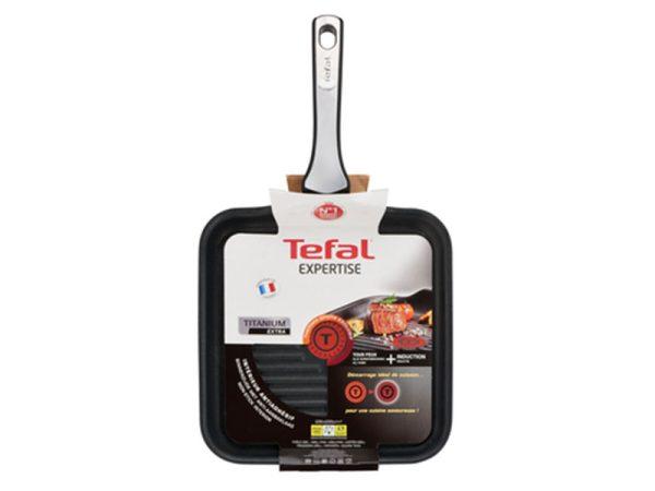 Tefal Titanium Expertise Non-stick Grill Pan 26x26cm – C6204072, Gas, Electric and Induction Grill Pan Pots and Pans Grill Pans 5