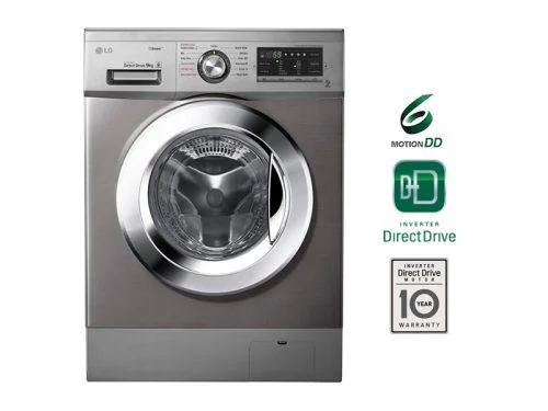 LG 9kg Front Load Washing Machine F4R3VYG6P; AI DD™, Steam™, Inverter Direct Drive, Smart Diagnosis, Bigger Drum Front Load Washing Machines