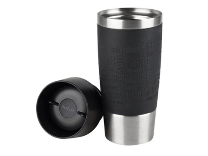 TEFAL Thermal Travel Mug 0.5 liter, Black Silver – K3081214 Travel Bottles 3