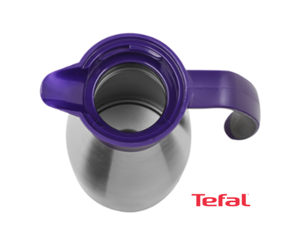 Tefal Thermos and Vacuum Jug, Soft Grip, Blackberry- K3040214 Vacuum Flasks/Jugs 6