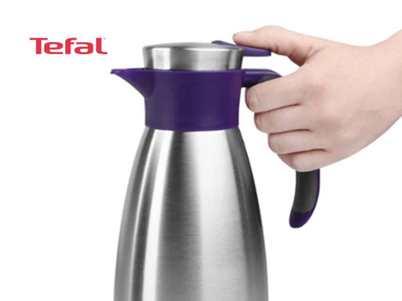 Tefal Thermos and Vacuum Jug, Soft Grip, Blackberry- K3040214 Flasks & Jugs 4 Tefal Thermos and Vacuum Jug, Soft Grip, Blackberry- K3040214 Flasks & Jugs 4