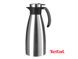 Tefal 1.5-LitreThermos and Vacuum Jug, Soft Grip, Black – K3043214 Vacuum Flasks/Jugs