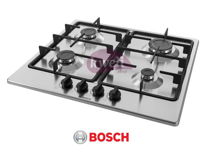 BOSCH Gas Hob 60cm 4 Gas Stainless Steel Serie 4 PGP6B5B60 1 -
