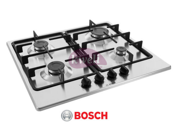 BOSCH Built-in Gas Hob, 60cm, 4 Gas Stainless Steel – Serie 4 – PGP6B5B60 Built-in Hobs 4