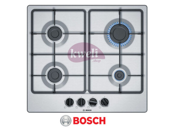 BOSCH Built-in Gas Hob, 60cm, 4 Gas Stainless Steel – Serie 4 – PGP6B5B60 Built-in Hobs 6