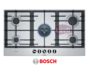 Bosch Gas Hob, 5 Gas, 90cm Stainless steel – PCR9A5B90 Built-in Hobs