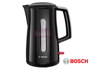 Bosch Electric Kettle, 1.7 liter, Black - TWK3A033GB