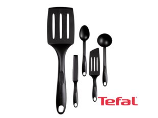 TEFAL Bienvenue Set, 5-piece Cooking Utensils and Service Set – K001A504 Kitchen Tools