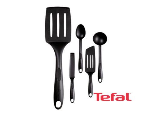 TEFAL Bienvenue Set, 5-piece Cooking Utensils and Service Set – K001A504 Kitchen Tools