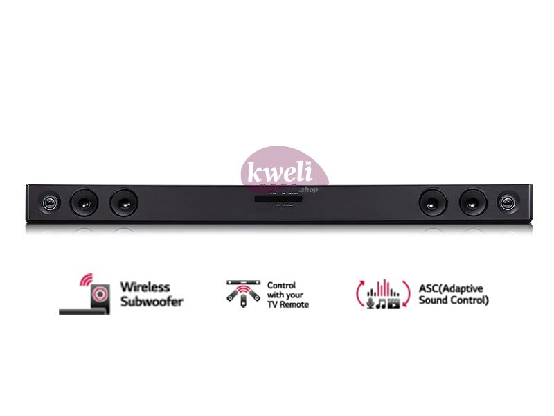 LG 2.1Ch Sound Bar SJ3, 300-watts, Wireless Subwoofer, TV Sound Sync, Bluetooth SoundBars