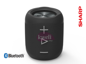 Sharp Portable Bluetooth Speaker GX-BT-180BK - USB Charging, IP56 certified, Speakerphone, Voice Assistant Ready